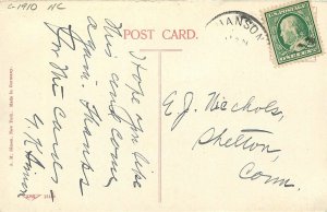 Postcard C-1910 Sheldon Iowa Arlington Hotel Simon hand colored 24-6224