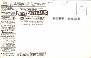 See Harold Warps Pioneer Village Minden Nebraska NE Postcard VTG UNP Train  