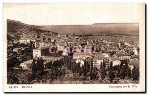 Old Postcard Corsica Corsica Bastia Panorama city