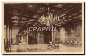 Old Postcard Nurnberg Saal in der Burg