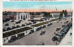 12597 Railroad Plaza & Station, Asbury Park, New Jersey 1927