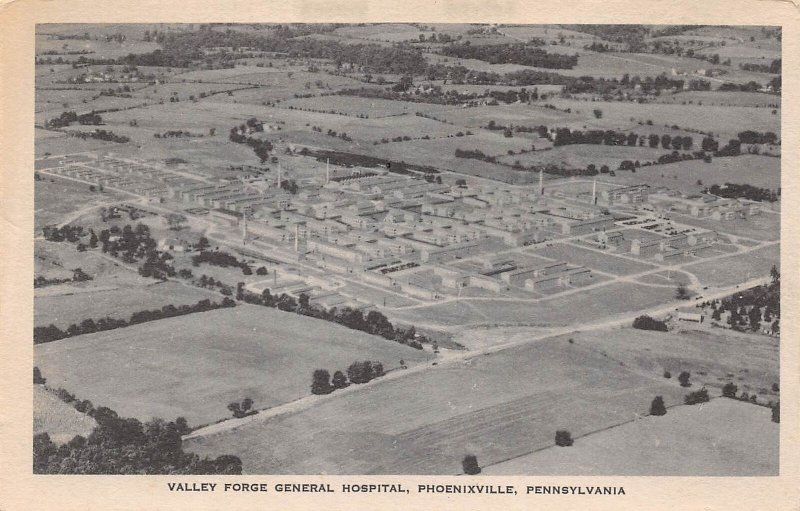 Phoenixville Pennsylvania Valley Forge General Hospital, Aerial View, Pc U14072