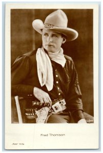 c1910's Fred Thomson Studio Portrait RPPC Photo Unposted Antique Postcard