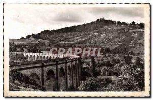 Old Postcard General view of Sancerre in St Satur and Viaduct (altitude 312m)