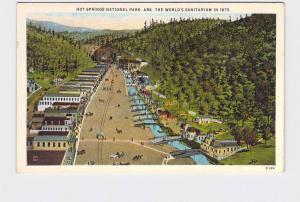 VINTAGE POSTCARD NATIONAL STATE PARK HOT SPRINGS BIRDS EYE VIEW WORLD'S SANITARI