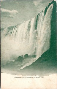 Scenic Horseshoe Falls Bottom View Niagara Falls Canada UDB Postcard 