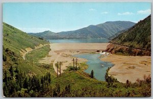 Swan Valley Idaho 1960s Postcard Palisades Dam & Lake