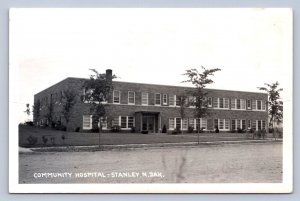 J95/ Stanley North Dakota RPPC Postcard c1950s Community Hospital 217