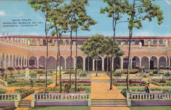 Florida Sarasota Main Court Ringling Museum Of Art 1938