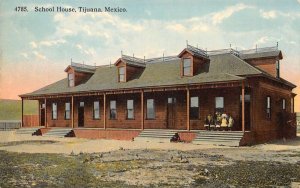 Tijuana Mexico School House Vintage Postcard AA68699