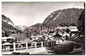 Postcard Modern Morzine Central View