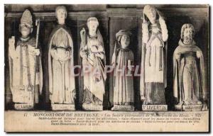 Old Postcard Moncontour De Bretagne healers Saints Notre Dame du Haut Saint L...