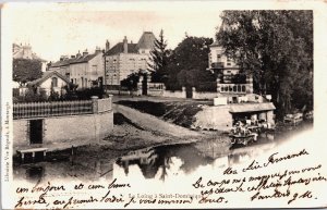 France Le Loing a Saint Dominique Montargis Vintage Postcard C062