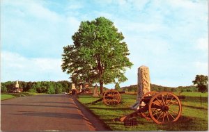 Postcard PA- Gettysburg National Military Park - Hancock Avenue