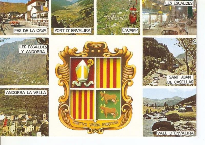 Postal 042410 : valls dAndorra. Bonics paisatjes Andorrans