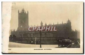 England - England - Manchester Cathedral - section missing - Old Postcard