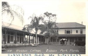 Babson Park Florida Webber College Real Photo Vintage Postcard AA23687