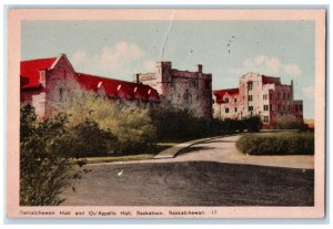 Saskatoon Saskatchewan Canada Postcard Saskatchewan Hall Qu Appelle Hall c1930's
