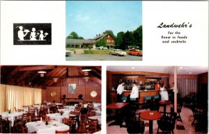 West Trenton, NJ New Jersey  LANDWEHR'S RESTAURANT ca1950's Roadside Postcard