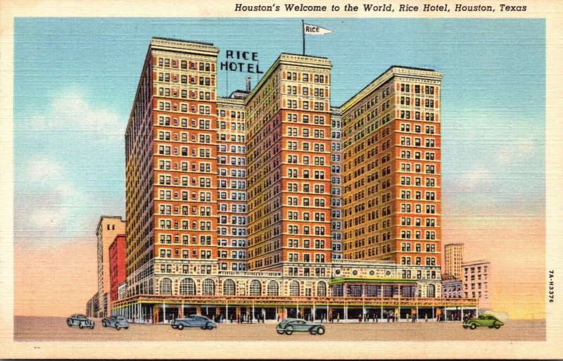 Texas Houston The Rice Hootel Curteich