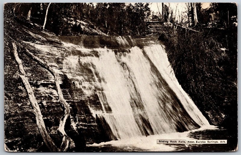 Vtg Eureka Springs Arkansas AR Sliding Rock Falls 1910s View Old Postcard