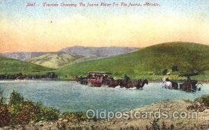 Tia Juana river, Mexico Animal Drawn Unused light crease left top corner, lig...