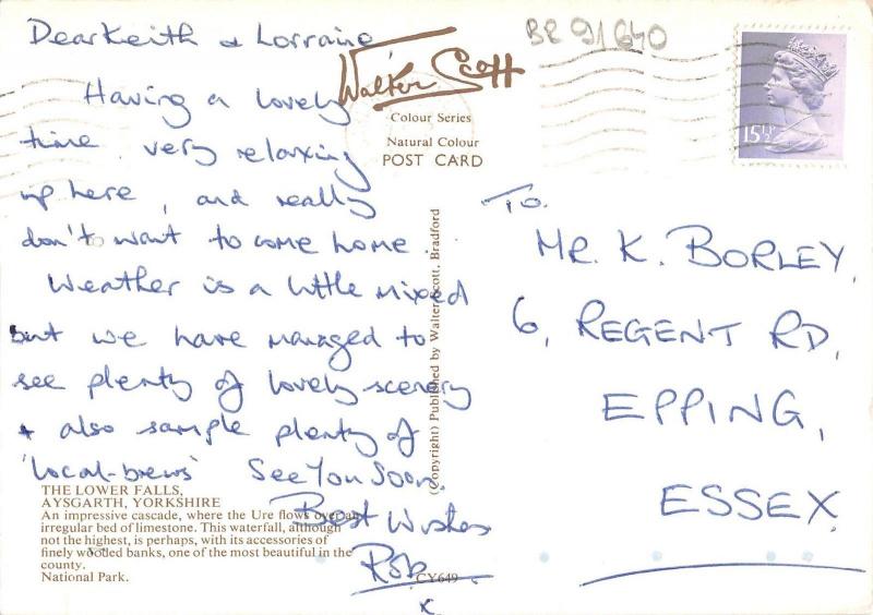 BR91640 the lower falls aysgarth yorkshire   uk