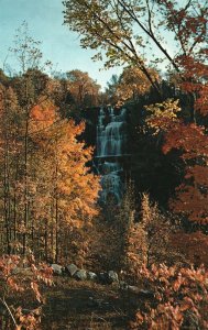 Vintage Postcard Chittenango Falls Waterfalls Syracuse New York N.Y. Nature
