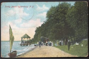 New York OGDENSBURG Sandy Beach - pm1910 - Divided Back