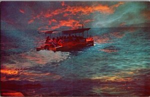 Narrated Boating Cruise Sea Monster Great Salt Lake UT Vintage Postcard P67