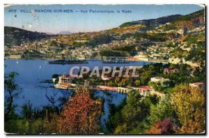 Old Postcard Villefranche sur Mer Panoramic Rade