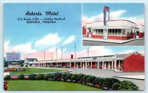 ROANOKE, Virginia VA ~ Roadside PARKWAY MOTEL & RESTAURANT c1960s  Postcard