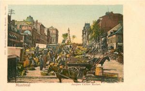 C-1910 Canada Montreal Jacques Cartier Market postcard 9028
