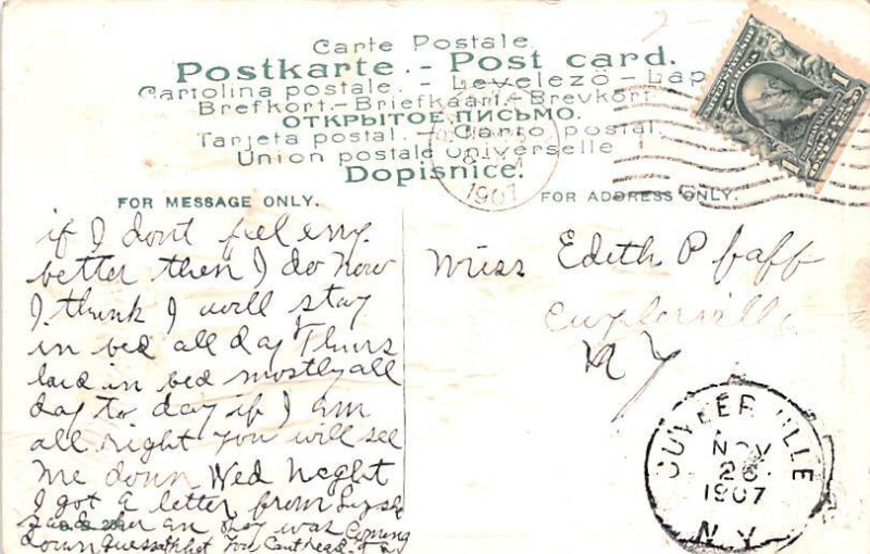 Thanksgiving Greetings 1907 