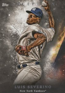 Luis Severino New York Yankees Metallic Silver Baseball Trading Card