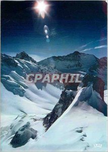 Postcard Modern Tignes (Savoy) Alt 2100m La Grande Casse (3,852m) from the Co...