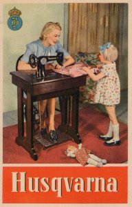 Husqvarna Sewing Machines Antique Advertising Postcard