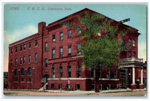 c1910 YMCA Exterior Building Street Oskaloosa Iowa IA Vintage Antique Postcard