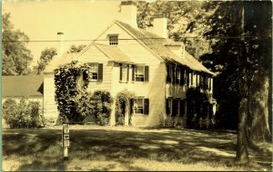 RPPC Alice Taylor's House sign to Maine US 10 27 Real Photo Postcard