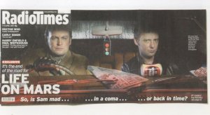 Life On Mars BBC TV Show John Simm Philip Glenister Radio Times Postcard