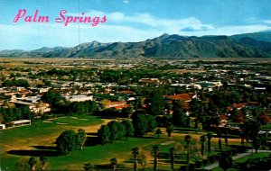 California Palm Springs Panoramic View With O'Donnell Golf Course In For...