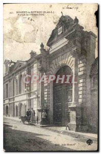 Old Postcard Nogent Rotrou E and L Portal Hotel Dieu