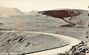 TRAIL RIDGE RD-LARIMER COUNTY COLORADO~TUNDRA CURVES~SANBORN REAL PHOTO POSTCARD