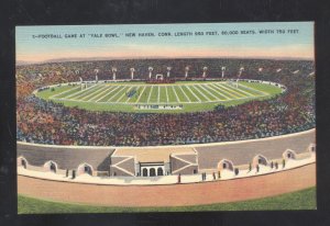 NEW HAVEN CONNECTICUT CT YALE UNIVERSITY FOOTBALL STADIUM VINTAGE POSTCARD