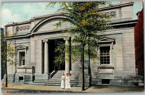 Tucks 2576 Washington Co Public Library, Hagerstown MD UDB Vintage Postcard G66