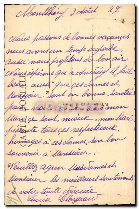 Old Postcard Montlhery (S and O) Tower