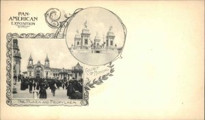 1901 Buffalo Pan-American Expo Court of Honor & Plaza Postcard EXC COND