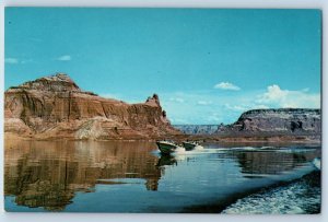1960 Santa Ana California CA Postcard Lake Powell Rainbow Bridge Glen Canyon Dam