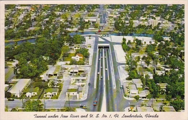 Florida Fort Lauderdale Tunnel Under New River and U S Highway No 1 1961