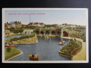 Lincolnshire SKEGNESS Boating Lake South Shore c1950's Old Postcard